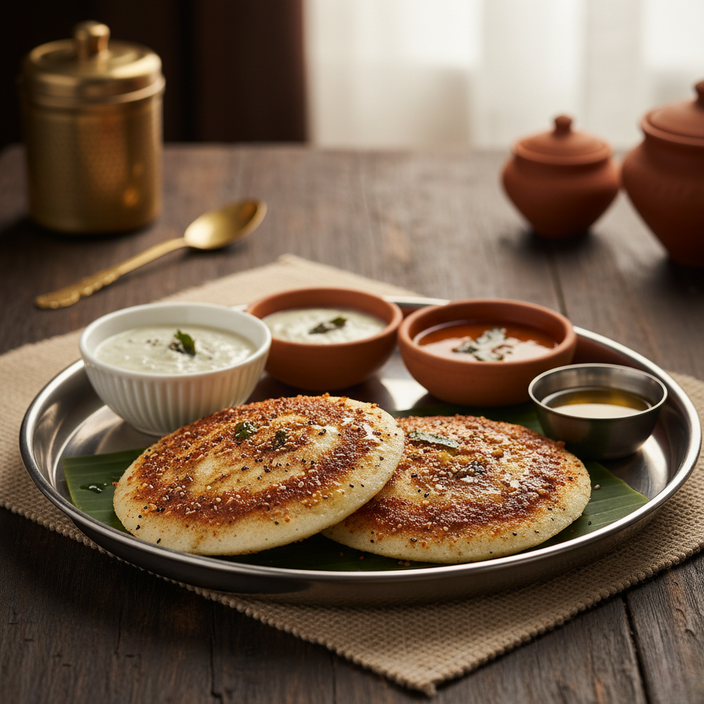 South Indian meal thali